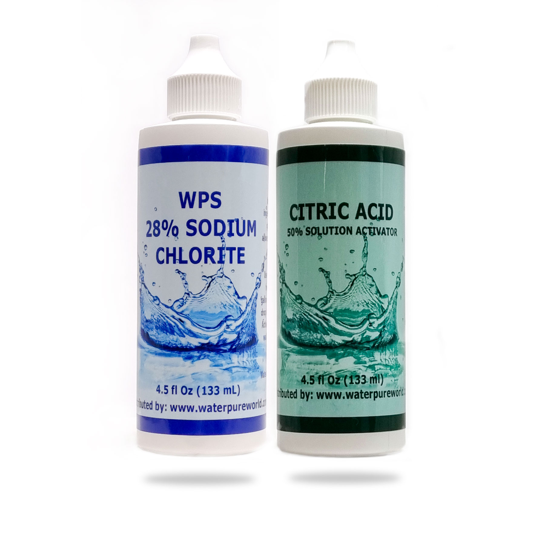 WPS Water Purification Solution Drops CDS WPDActivator 4% HCL 2 Part KIT